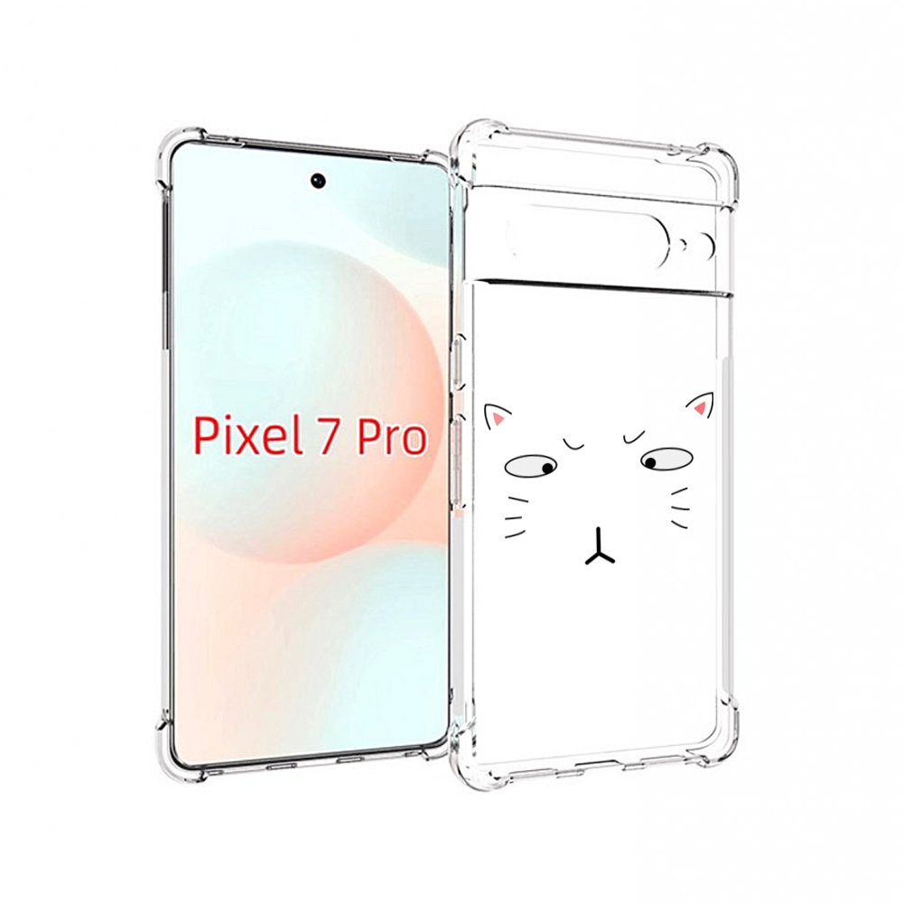 

Чехол Mypads Кот-Части-Лица Для Google Pixel 7 Pro, Прозрачный, Tocco