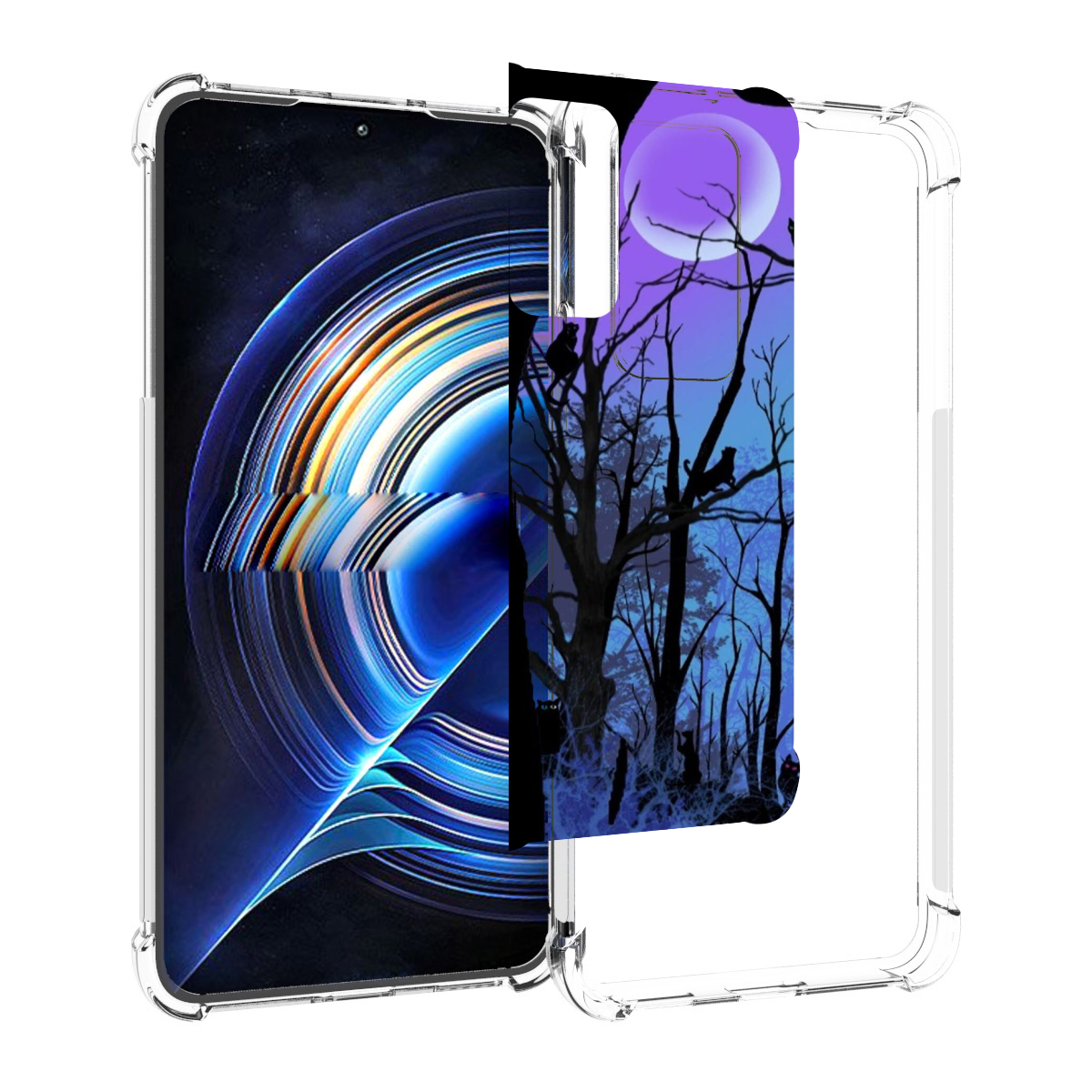 

Чехол MyPads лес внутри кота для Tecno Camon 19 Neo, Прозрачный, Tocco