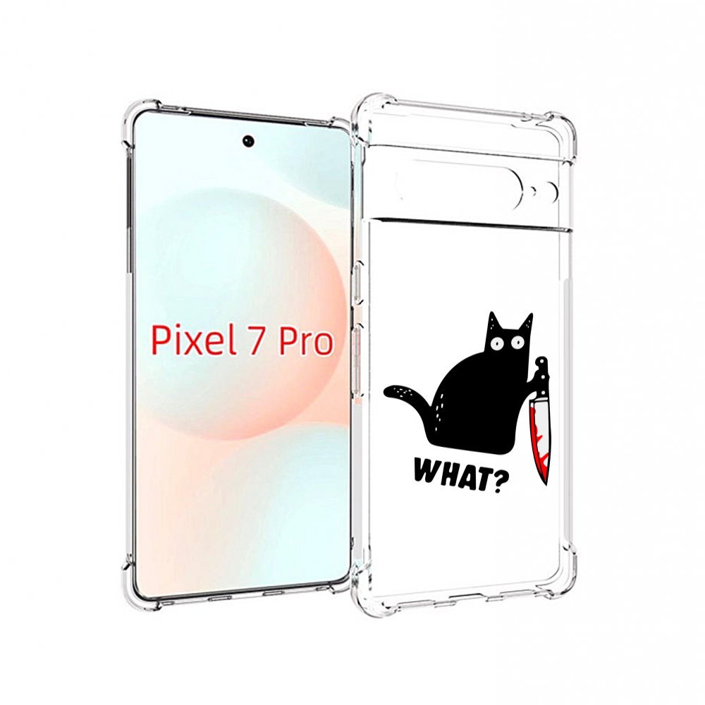

Чехол Mypads Котик-Убийца Для Google Pixel 7 Pro, Прозрачный, Tocco