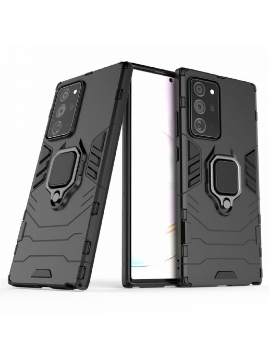 

Brodef Ring Противоударный чехол с кольцом для Samsung Galaxy Note 20 Ultra черный