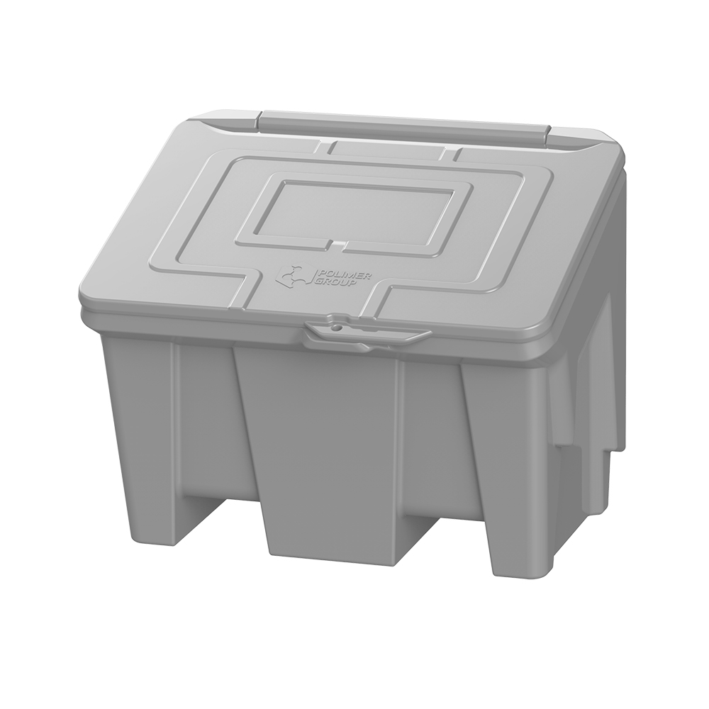 Ящик Polimer Group FB1606 160 л серый контейнер для песка тара ру