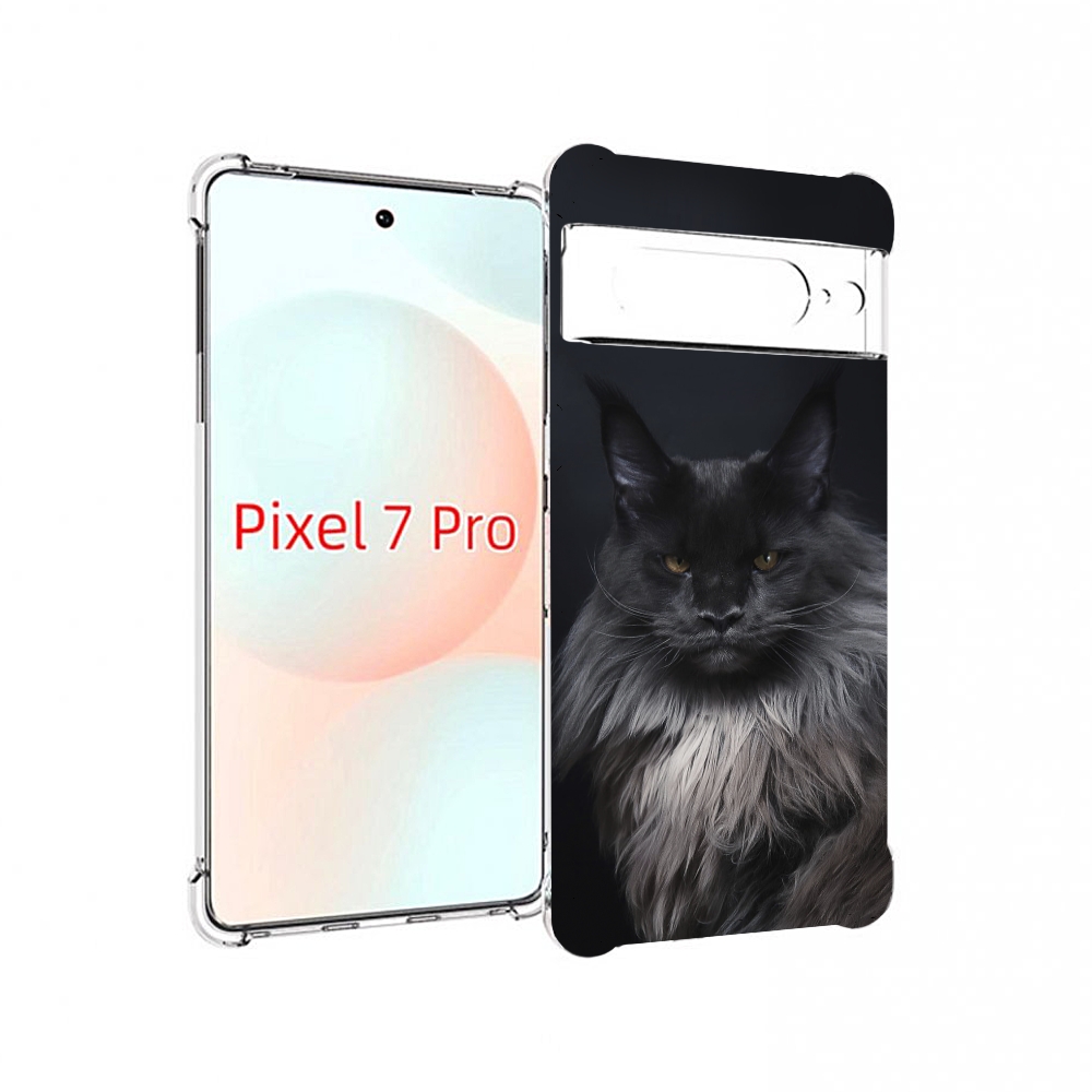 

Чехол Mypads Кошка МеиН Кун 2 Для Google Pixel 7 Pro, Прозрачный, Tocco