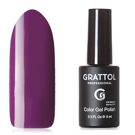 Гель-лак №54 Color Gel Polish Dark Purple 9 мл, Grattol