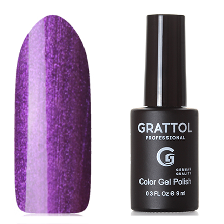 Гель-лак №92 Color Gel Polish Shining Plum 9 мл, Grattol