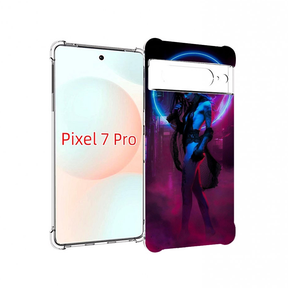 

Чехол Mypads Красивая Девушка В Дыму Неон Женский Для Google Pixel 7 Pro, Прозрачный, Tocco