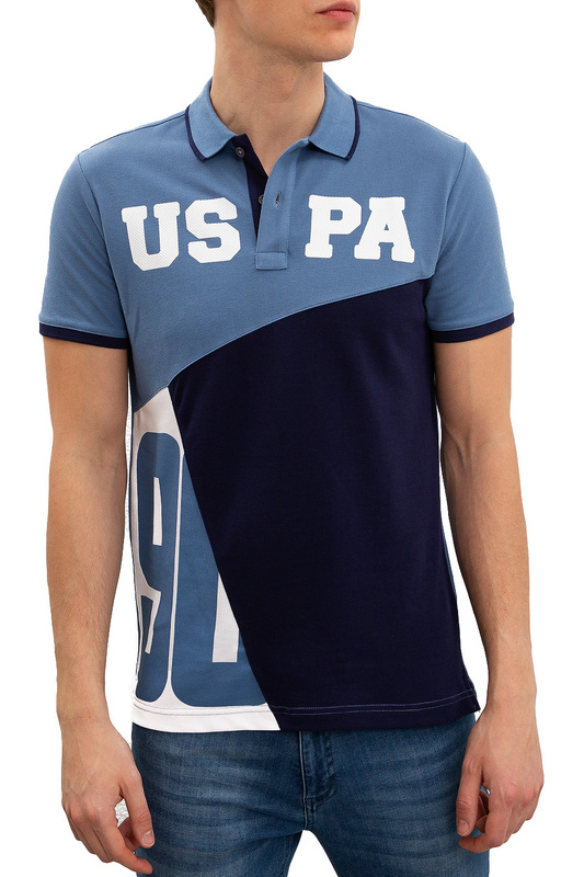 

Футболка-поло мужская G081SZ0110T-WILLIS U.S. POLO Assn. синяя M, G081SZ0110T-WILLIS