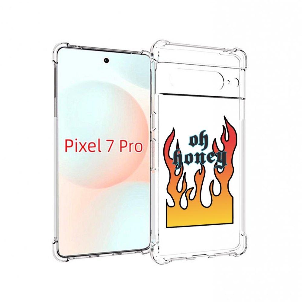 

Чехол Mypads Красивое-Пламя Для Google Pixel 7 Pro, Прозрачный, Tocco