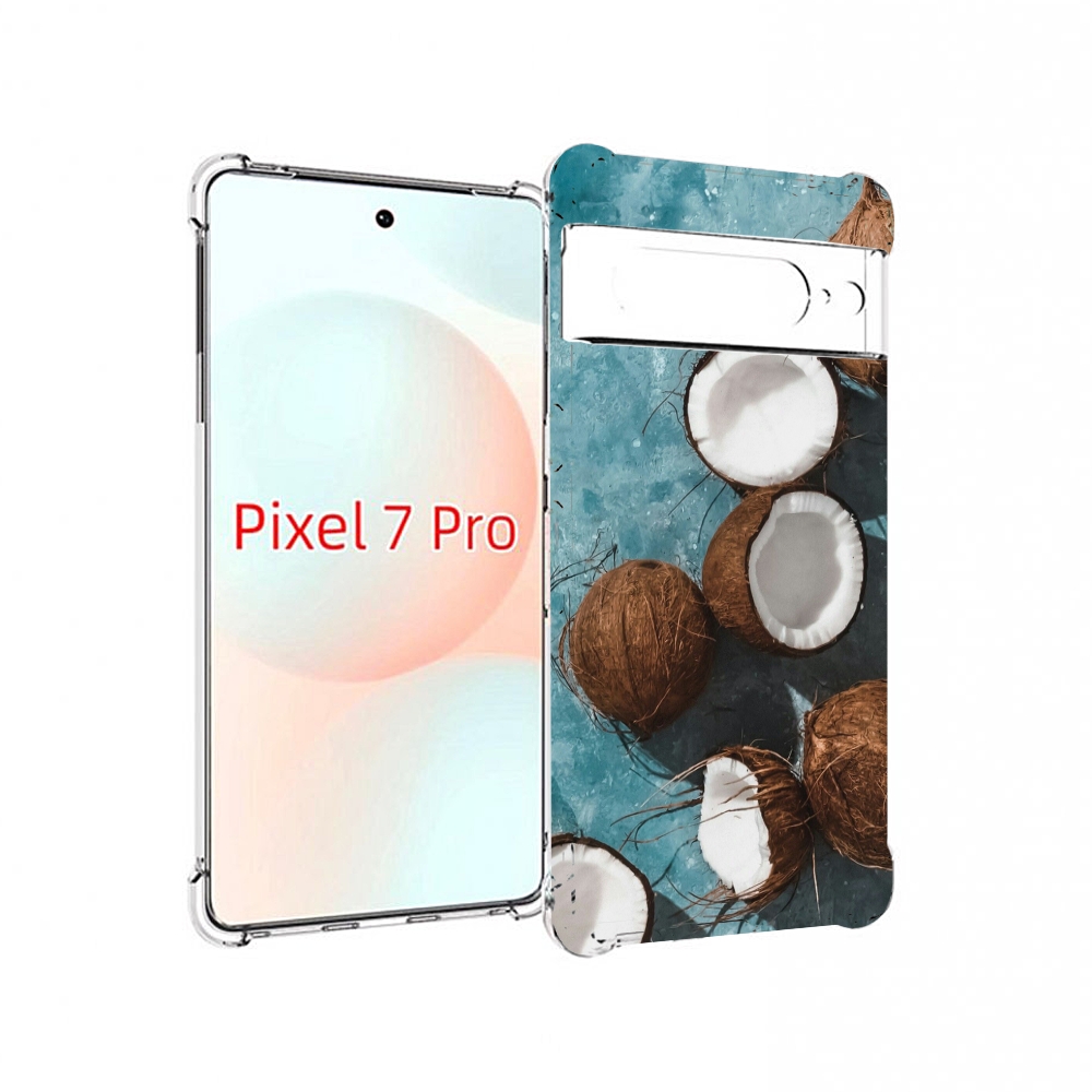 

Чехол Mypads Красивые-Кокосы Для Google Pixel 7 Pro, Прозрачный, Tocco