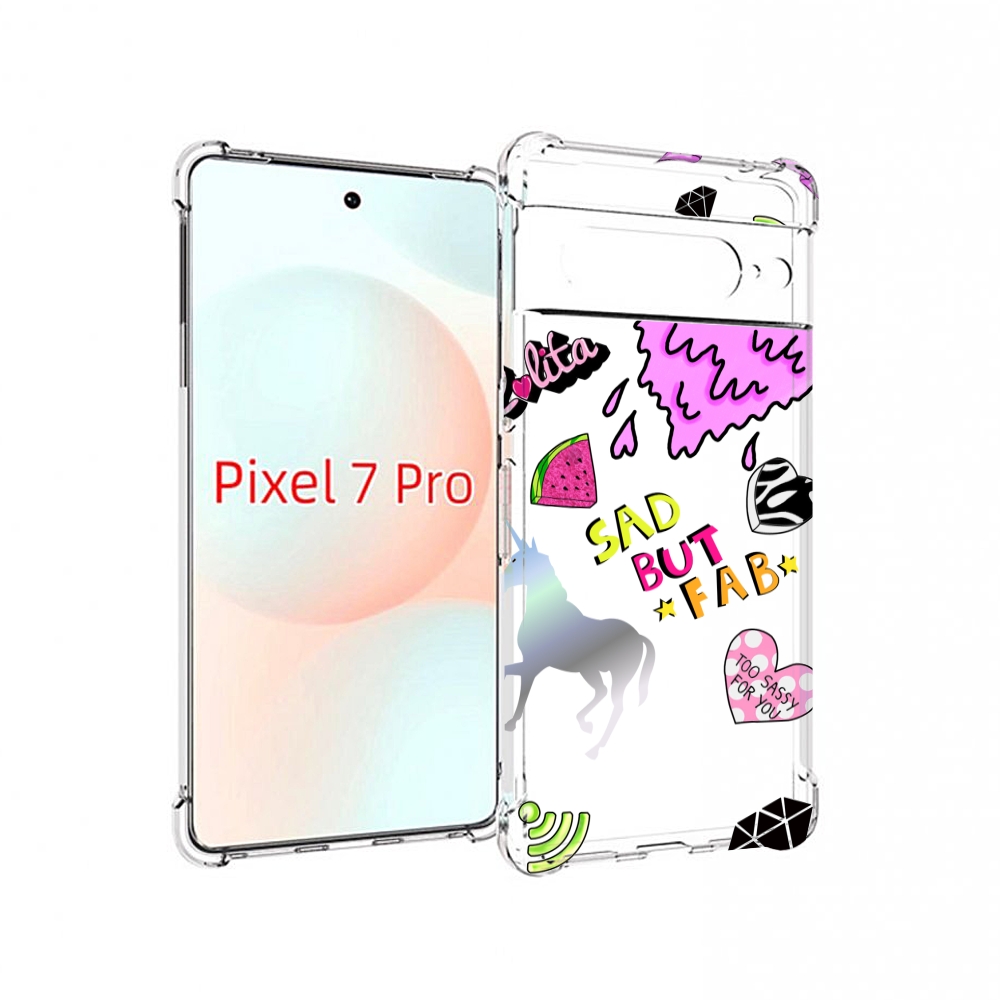 

Чехол Mypads Красивые-Смайлики Для Google Pixel 7 Pro, Прозрачный, Tocco