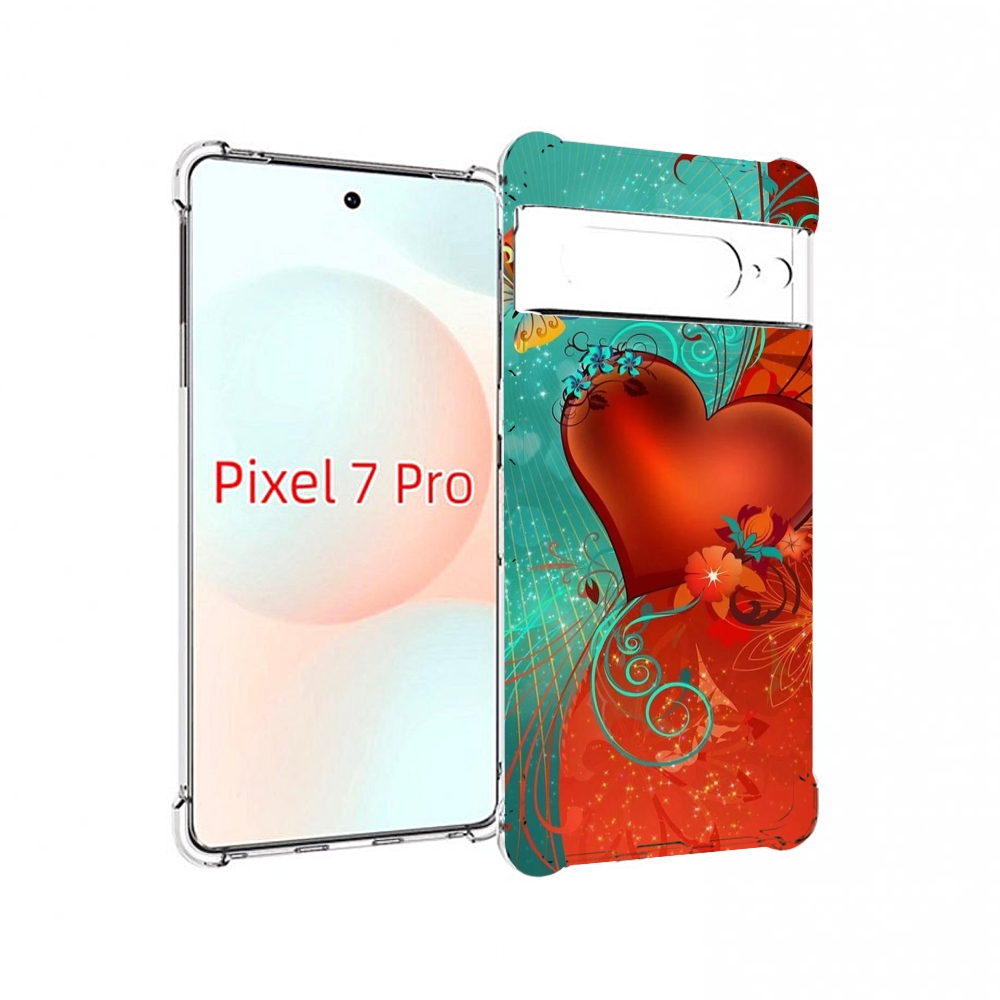 

Чехол Mypads Красивые-Яркие-Сердечки Для Google Pixel 7 Pro, Прозрачный, Tocco
