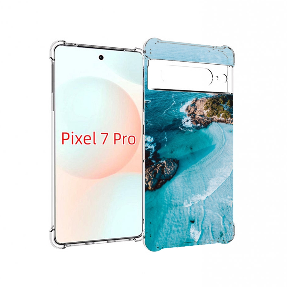 

Чехол Mypads Красивый Голубой Залив Для Google Pixel 7 Pro, Прозрачный, Tocco