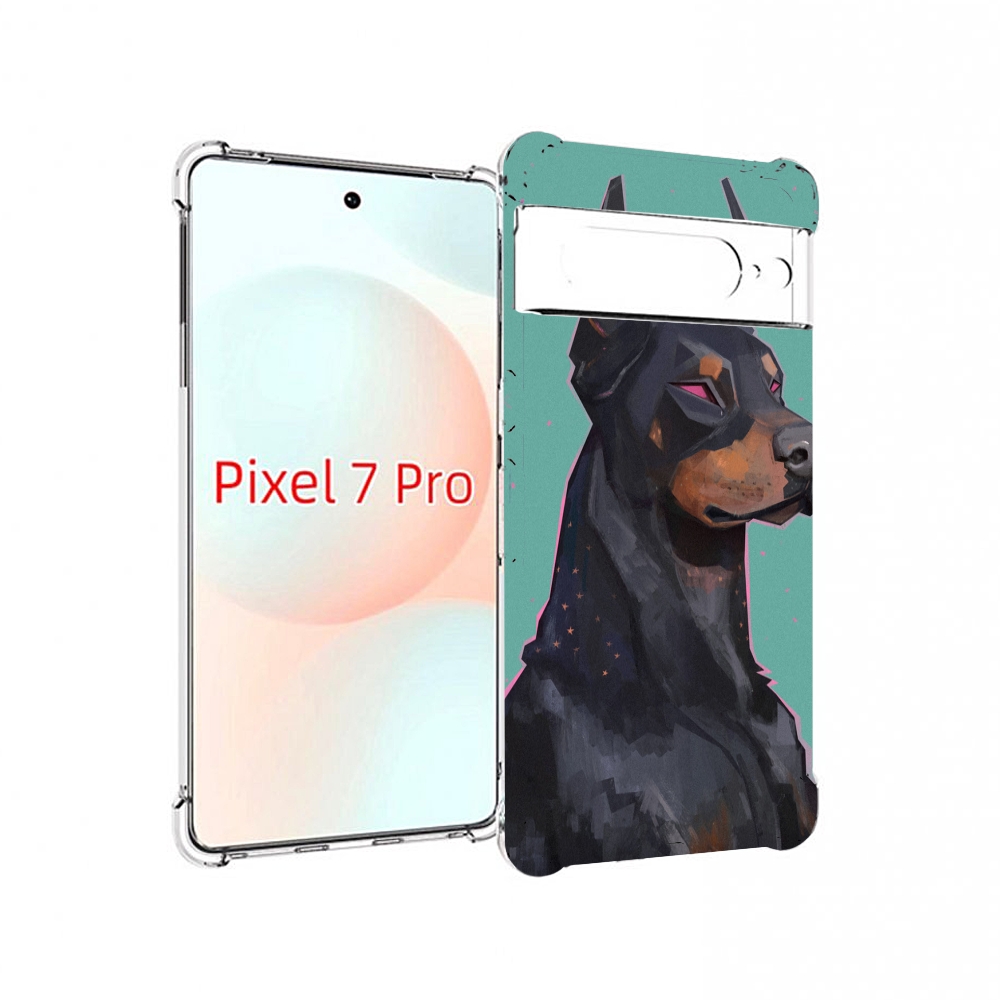 

Чехол Mypads Красивый-Доберман Для Google Pixel 7 Pro, Прозрачный, Tocco