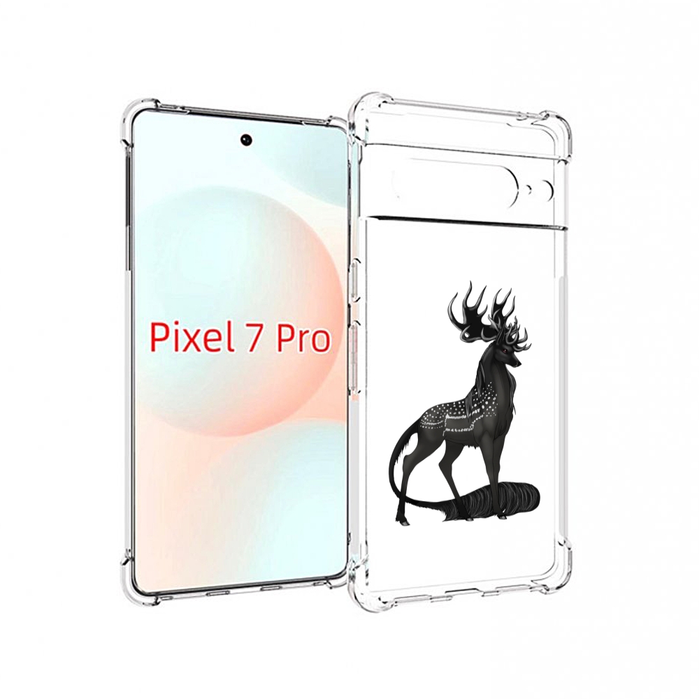 

Чехол Mypads Красивый-Черный-Олень Для Google Pixel 7 Pro, Прозрачный, Tocco