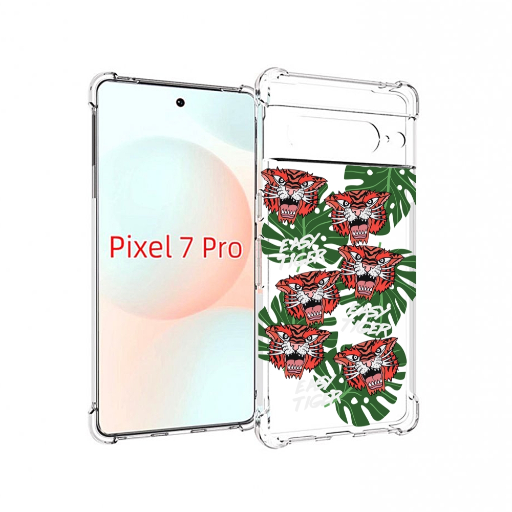 

Чехол Mypads Красные-Тигры Для Google Pixel 7 Pro, Прозрачный, Tocco