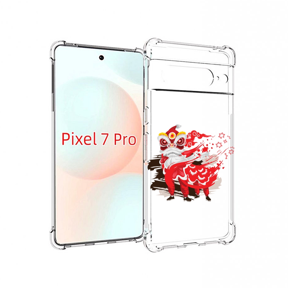 

Чехол Mypads Красный-Карнавал Для Google Pixel 7 Pro, Прозрачный, Tocco