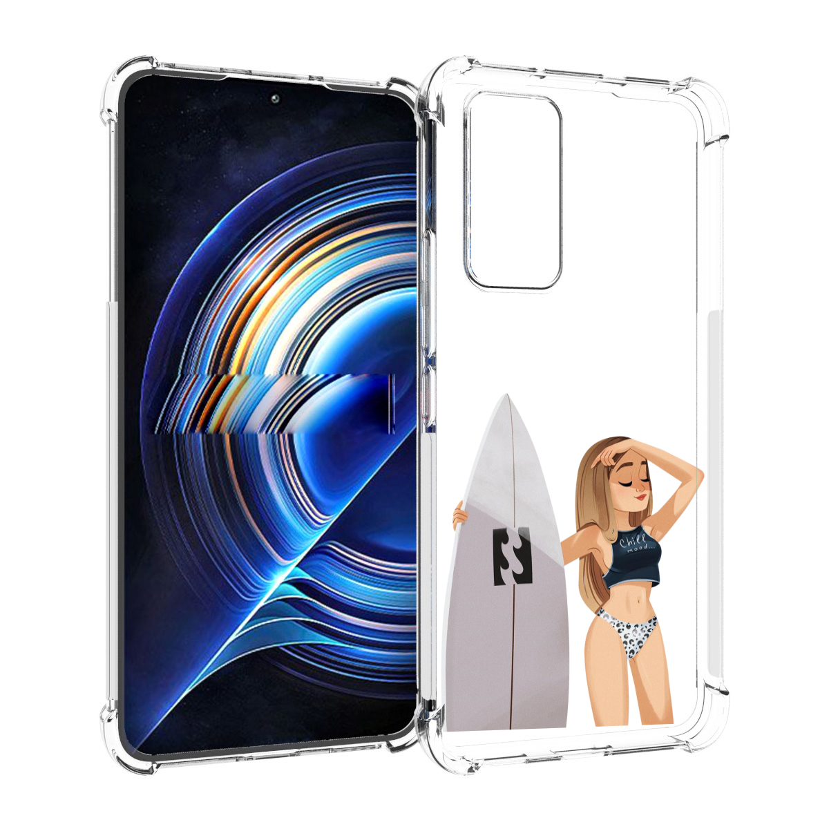 

Чехол MyPads летний-серф для Tecno Camon 19 Neo, Прозрачный, Tocco