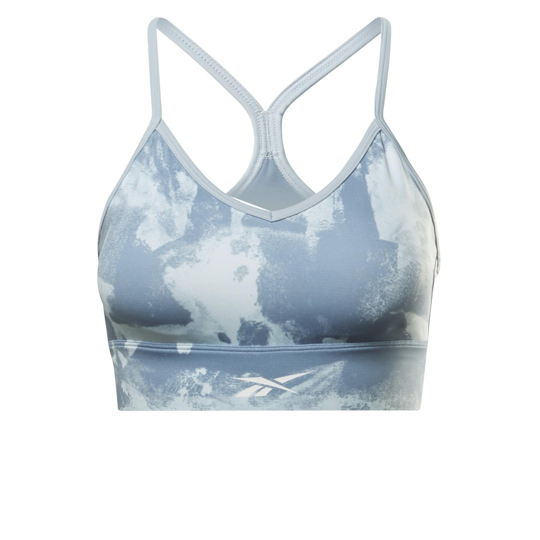 Топ женский спортивный Reebok GR9418 голубой 2XS 1039₽