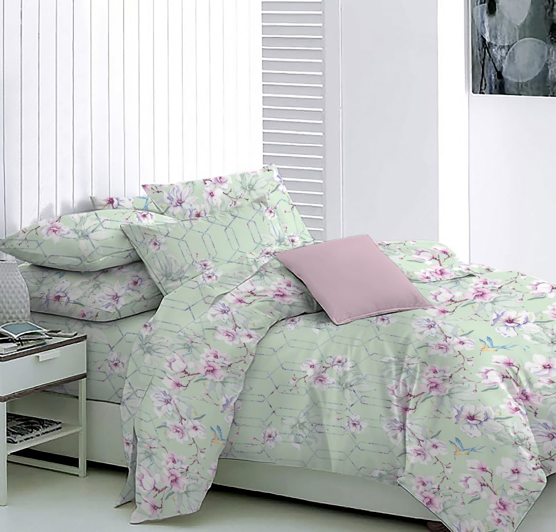 

Постельное белье Mona Liza 552105/56 евро"Magnolia" green Melissa