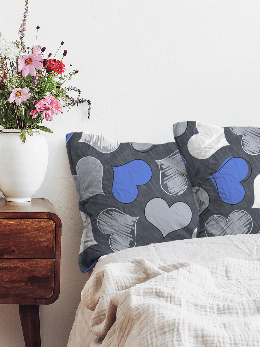 Комплект наволочек Galtex нежность поплин 70х70 2шт романтика синий