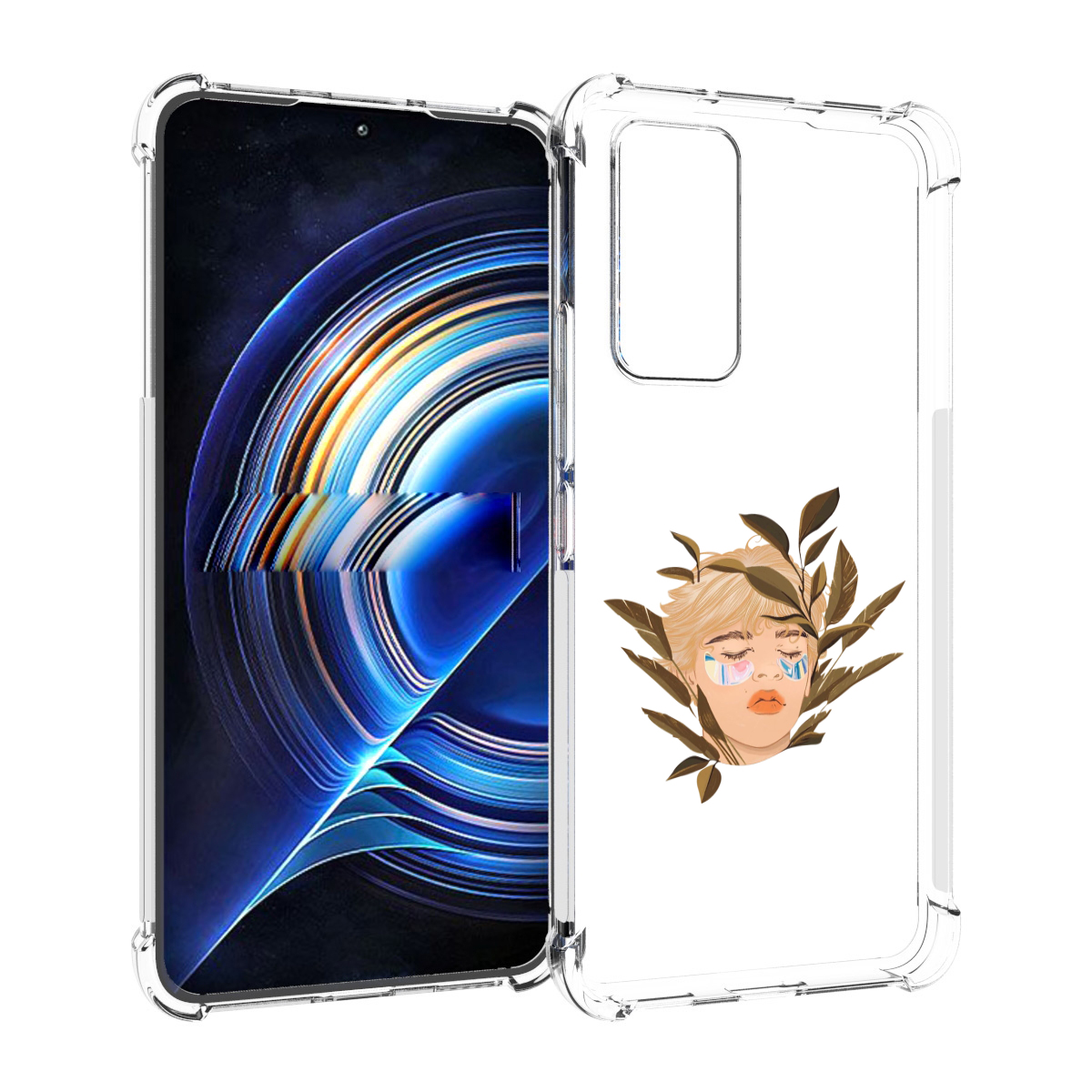 

Чехол MyPads лицо-с-патчами для Tecno Camon 19 Neo, Прозрачный, Tocco
