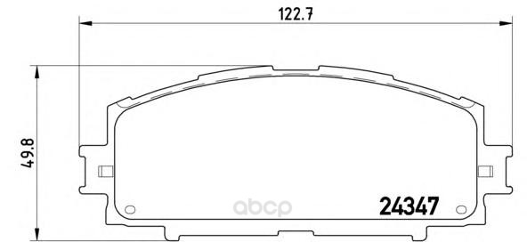 

Тормозные колодки brembo передние дисковые p83086