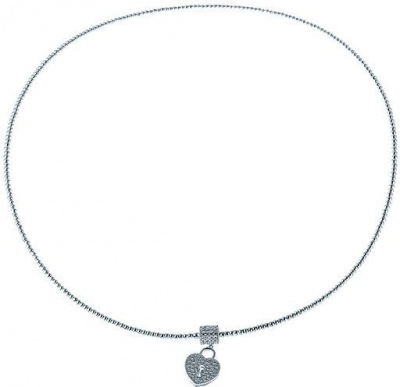 

Колье из серебра 40 см JV MT1607-N01A465Y_KL_001_WG, фианит, MT1607-N01A465Y_KL_001_WG