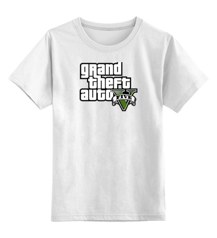 

Футболка детская Printio Grand theft auto 5 цв. белый р. 152, Grand theft auto 5