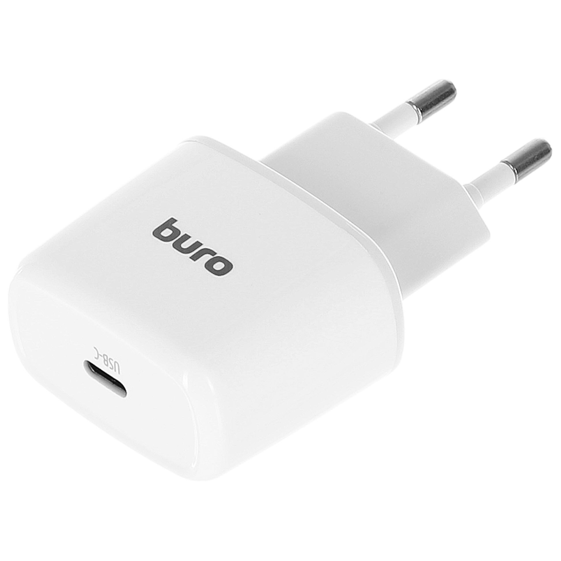 фото Сетевое зарядное устройство buro buwb1 10w 2a usb-c универсальное белый