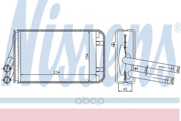 

Ns70229_Радиатор Печки Rнd Аudi А4, Vw Раssаt 1.6-2.8/1.9Тdi 94> NISSENS 70229