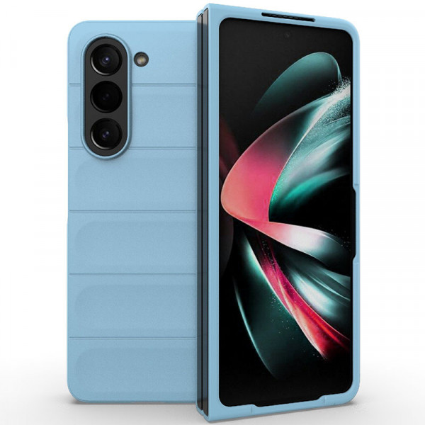 

Пластиковый чехол Flex Matte для Samsung Galaxy Z Fold 5, голубой, Flex Matte
