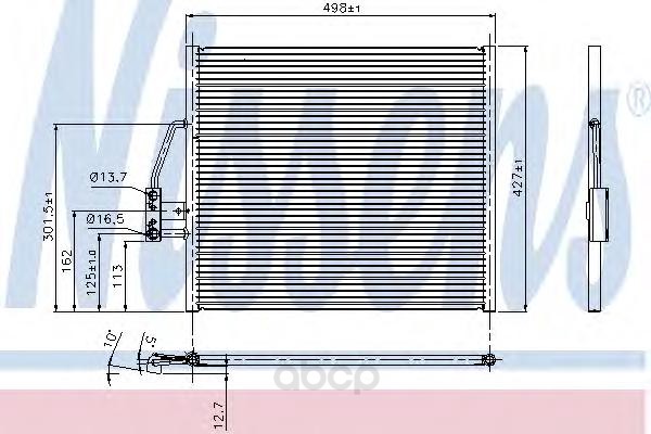 фото Радиатор кондиционера nissens 94274