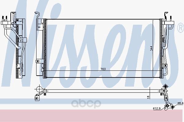 фото Радиатор кондиционера nissens 940552