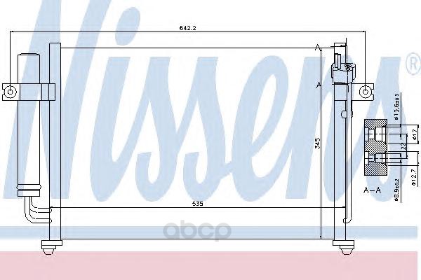 

Радиатор Кондиционера [503Х350] NISSENS 94646