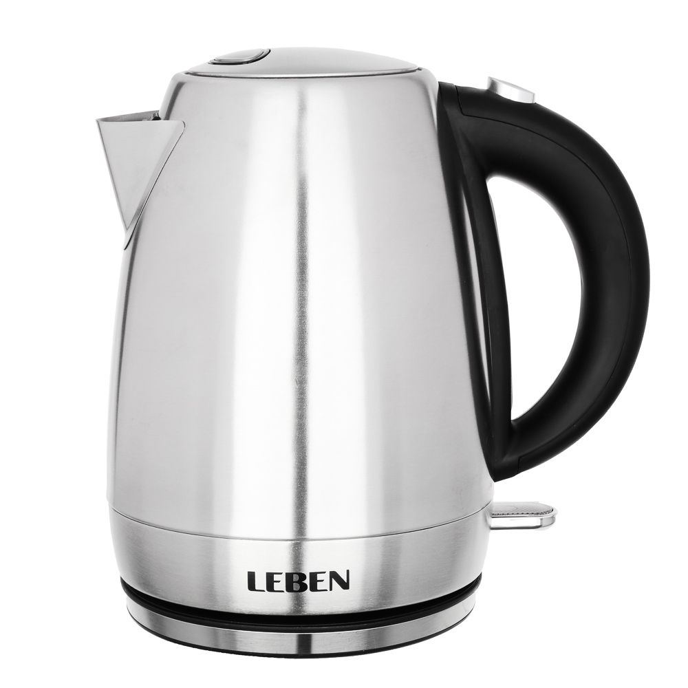 

Чайник электрический LEBEN 291-075 1.7 л серебристый, 291-075