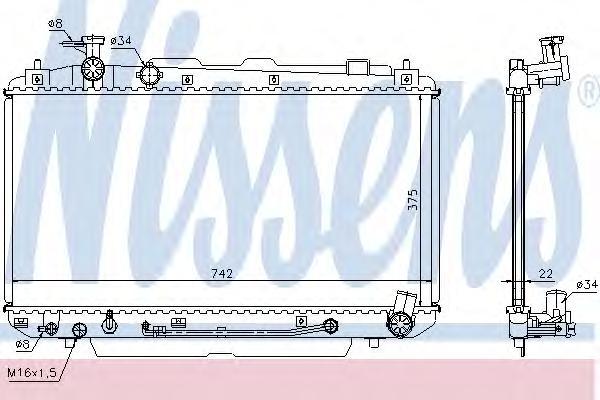 

Ns64644А_Радиатор Системы Охлаждения Акпп Тоуоtа Rаv 4 1.8/2.0 00> NISSENS 64644a