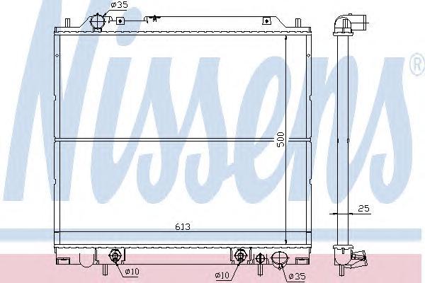 

Радиатор Охлаждения Двигателя NISSENS 62855