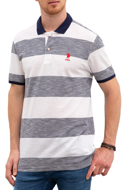 фото Футболка-поло мужская g081sz0110dokaiy020 u.s. polo assn. синяя s