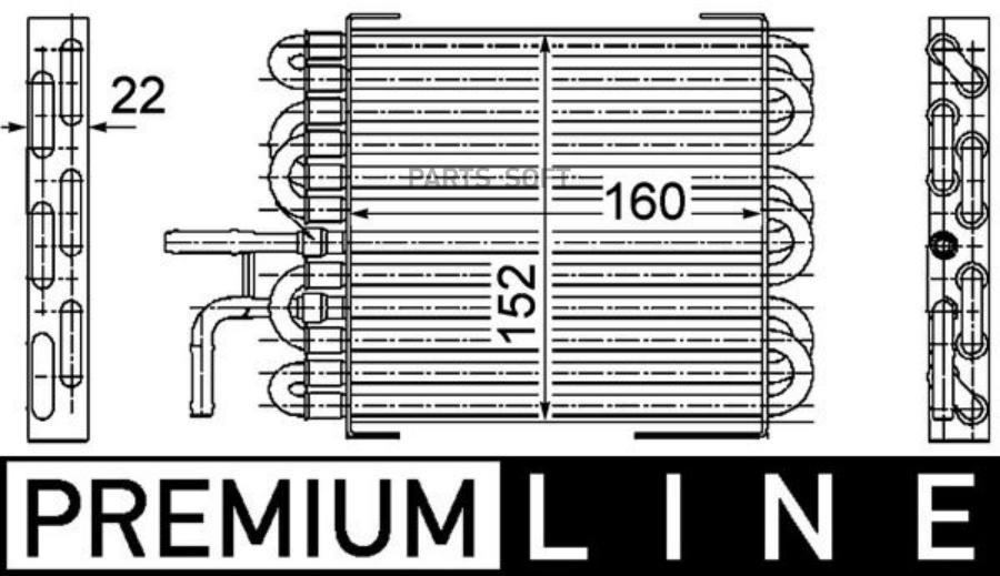 MAHLE CK10000P Радиатор MERCEDES () 1шт