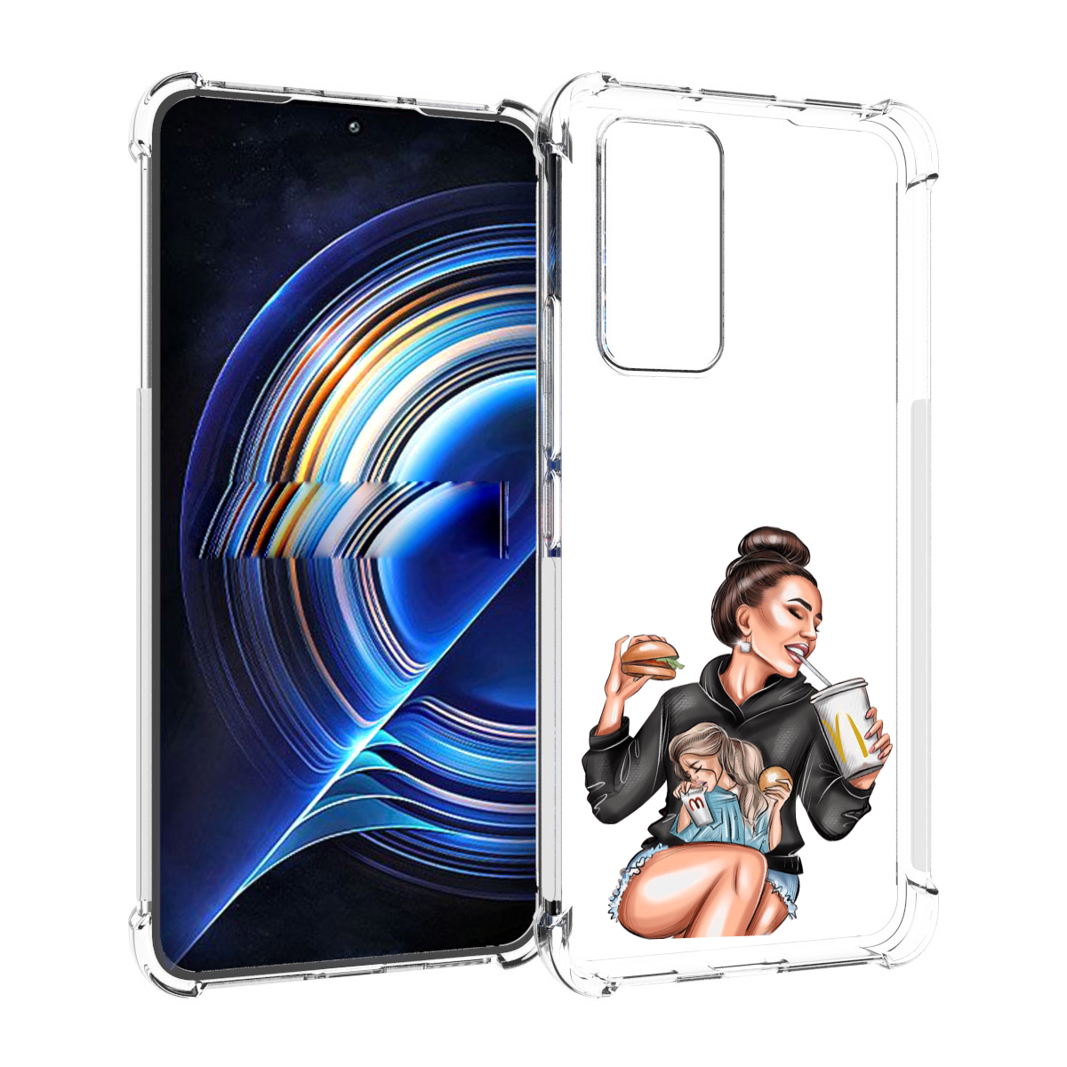 

Чехол MyPads любительница-макдональдс женский для Tecno Camon 19 Neo, Прозрачный, Tocco