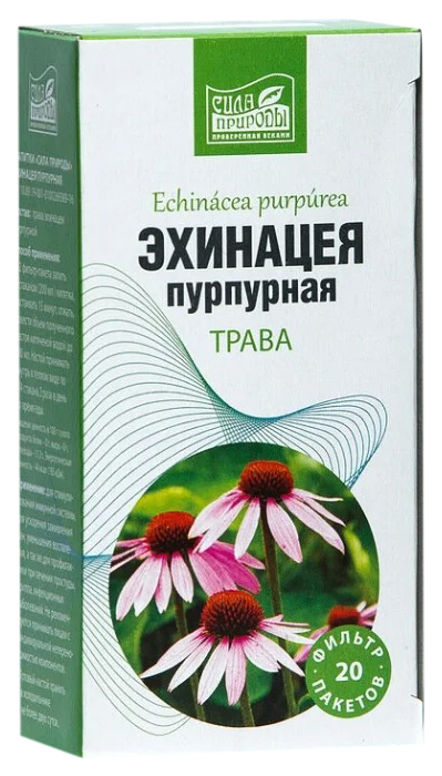 

Эхинацея трава пакеты 20 шт. Напитки Сила природы, Эхинацея трава