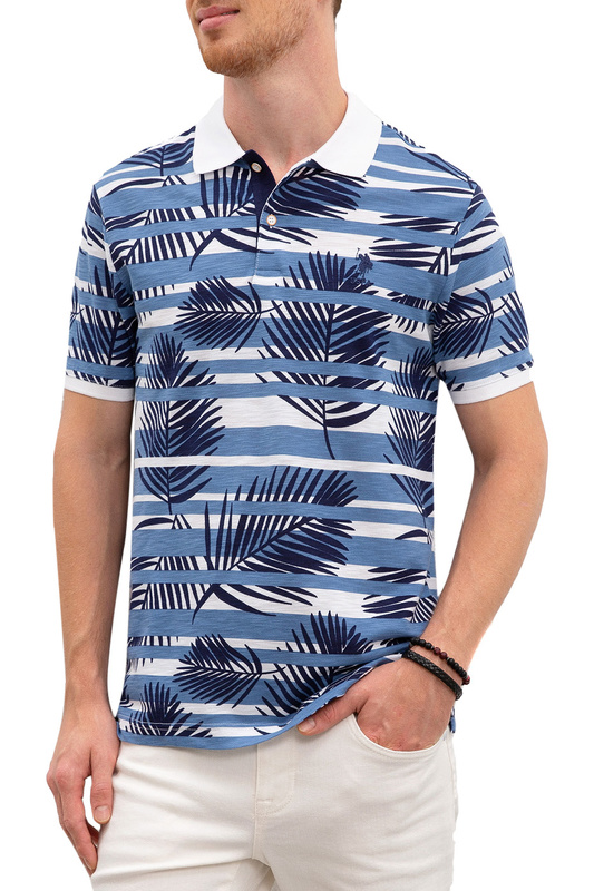 

Футболка-поло мужская G081SZ0110PRAT U.S. POLO Assn. синяя M, G081SZ0110PRAT