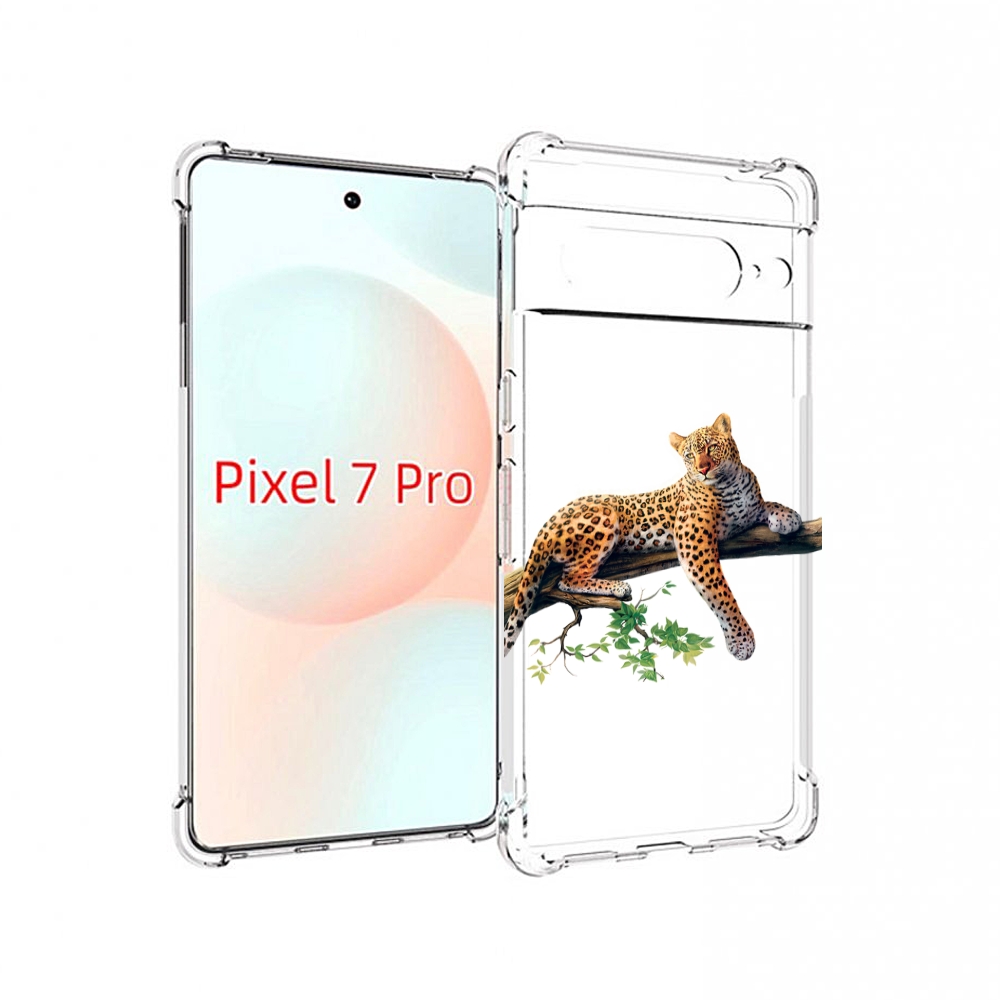 

Чехол Mypads Леопард-На-Дереве Детский Для Google Pixel 7 Pro, Прозрачный, Tocco
