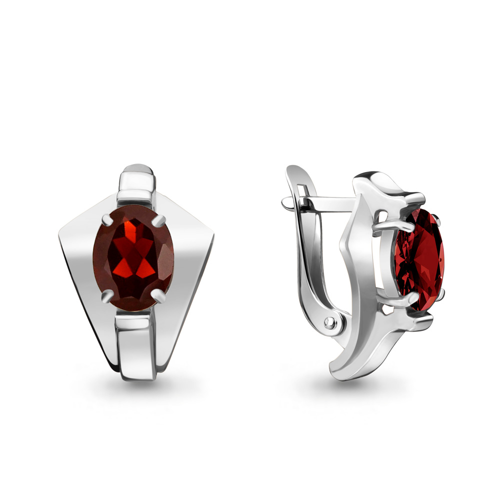 

Серьги из серебра с гранатом Яхонт Ювелирный 185471, 185471