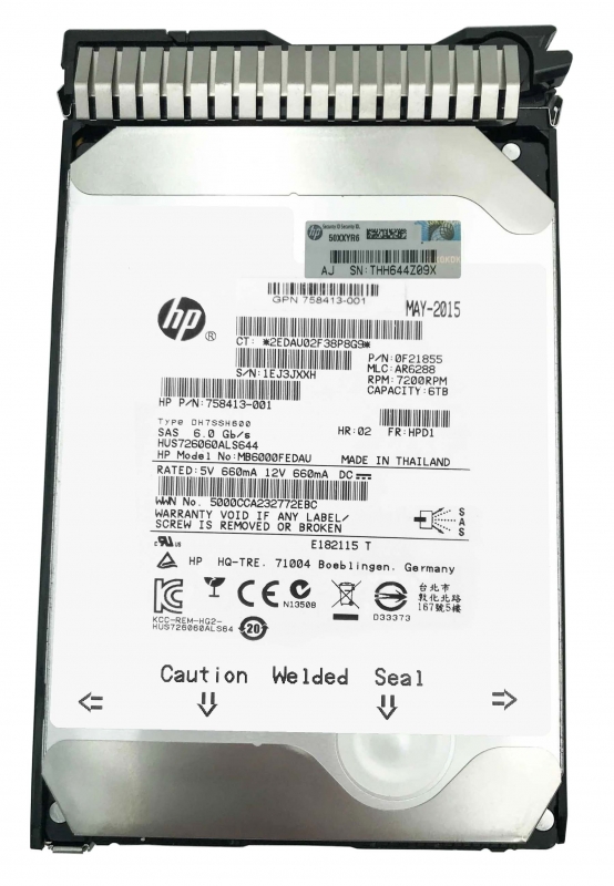 

Жесткий диск HP 758413-001 6 ТБ (758413-001), 758413-001
