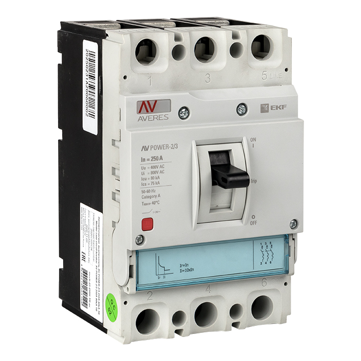 фото Автоматический выключатель av power-2/3 250а 35ka tr ekf