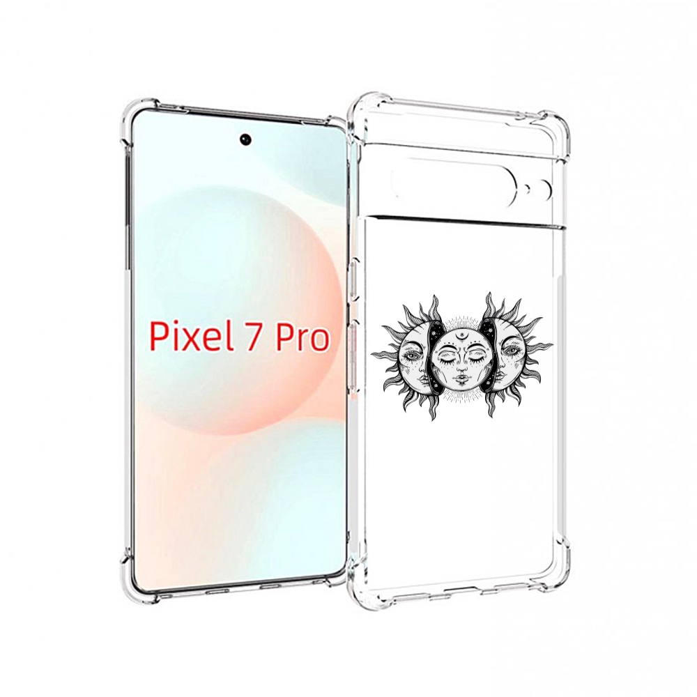 

Чехол Mypads Луна-В-Солнце Для Google Pixel 7 Pro, Прозрачный, Tocco