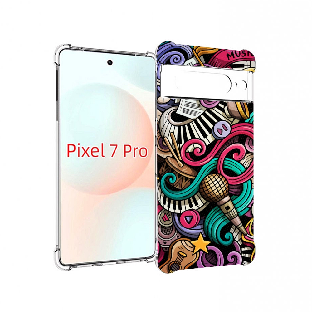 

Чехол Mypads Любимая-Музыка Для Google Pixel 7 Pro, Прозрачный, Tocco