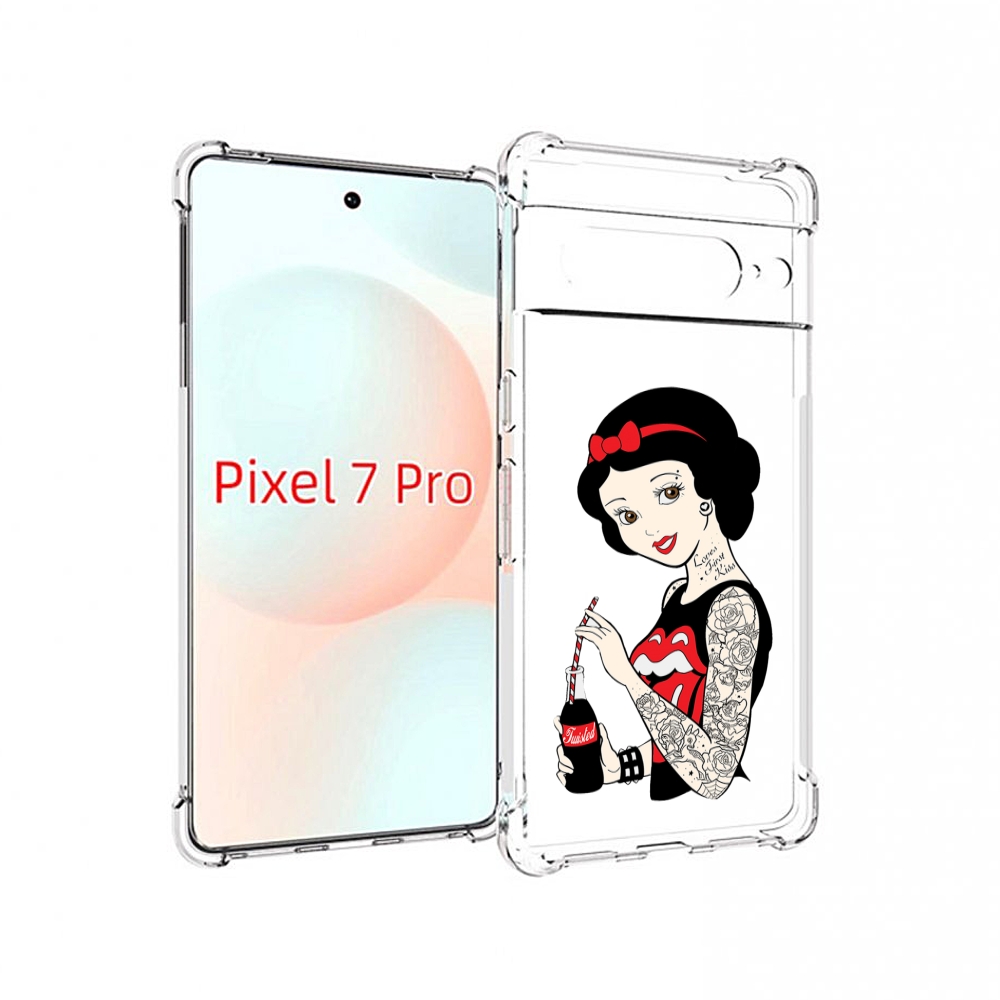 

Чехол Mypads Любительница-Колы Женский Для Google Pixel 7 Pro, Прозрачный, Tocco