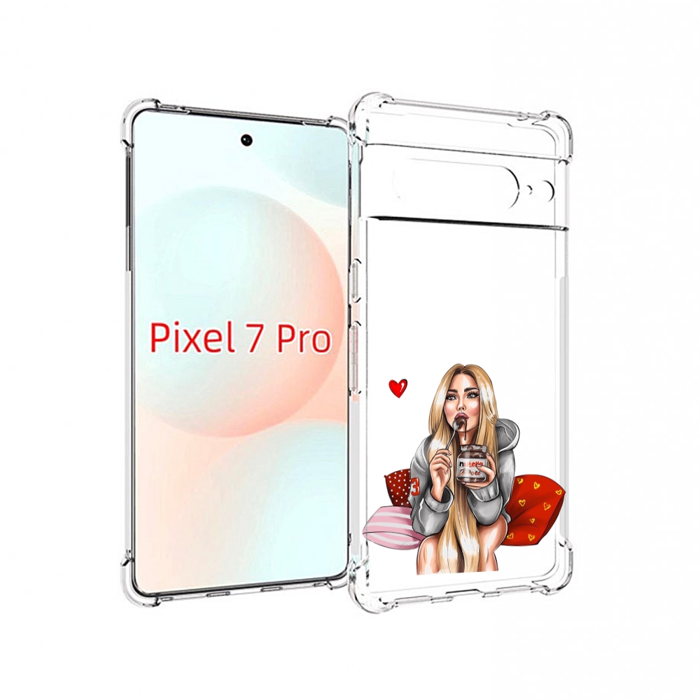 

Чехол Mypads Любительница-Нутеллы Женский Для Google Pixel 7 Pro, Прозрачный, Tocco
