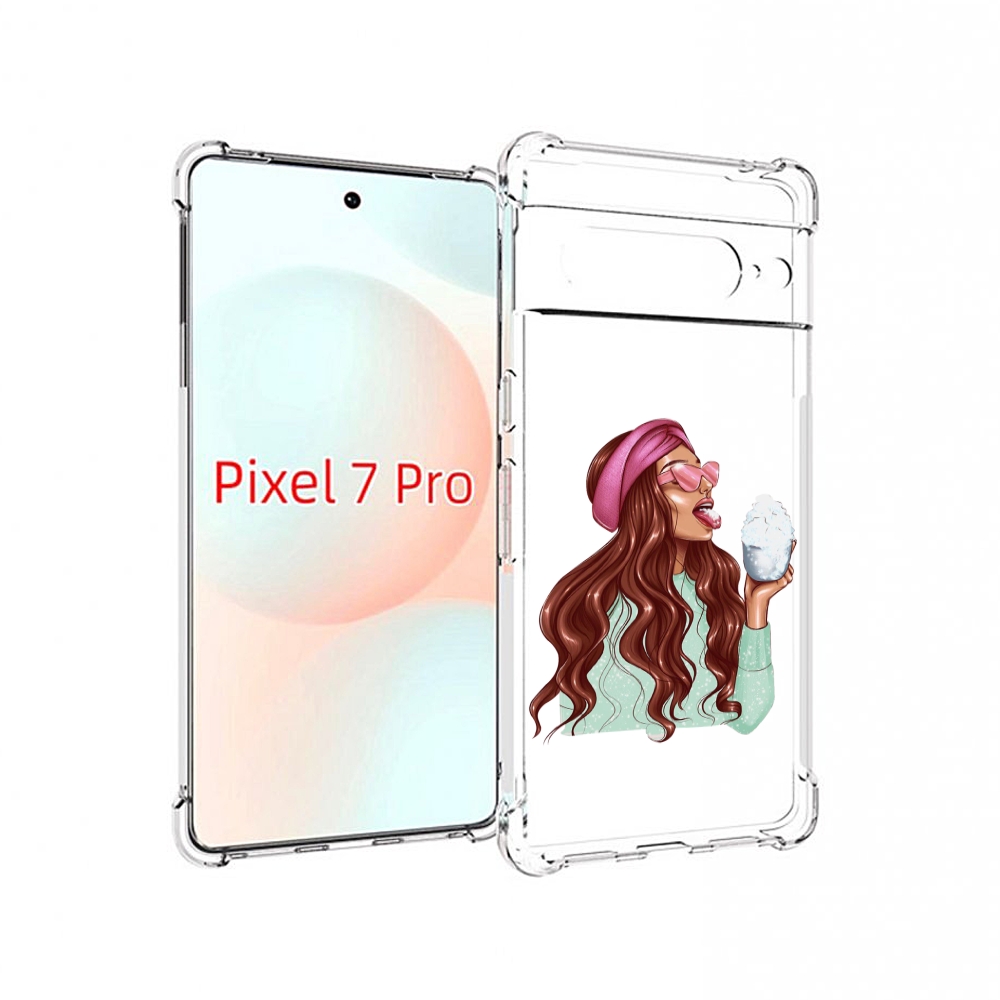 

Чехол Mypads Любительница-Снега Женский Для Google Pixel 7 Pro, Прозрачный, Tocco